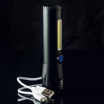 Фонарик USB LED BL-C61 с зумом