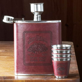 Набор фляжка и стопки Макси Jim Beam