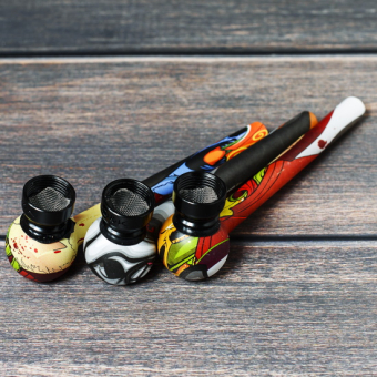 Курительный девайс стеклянный с росписью