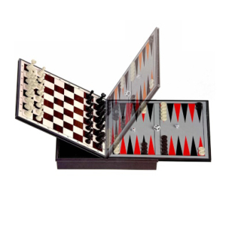 Магнитная настольная игра 2 в 1 (шахматы + нарды)