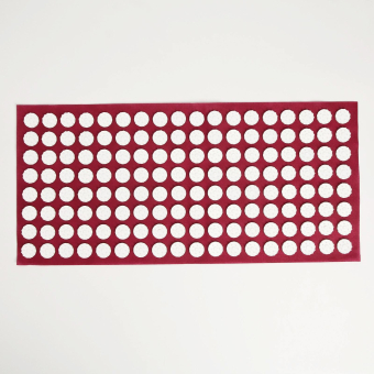 Аппликатор "Кузнецова", 144 колючки, 26 х 56 см, красный