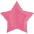 Шар (18"/46 см) Звезда, Bubble Gum