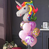 Фонтан из шаров Единорог