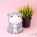 Копилка "Gray cat", paws together (16 см), пластик