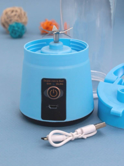 Блендер портативный "Juicy", blue, USB, (24*8 см) Блендер портативный "Juicy", blue, USB, (24*8 см)