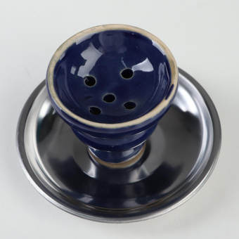 Кальян «Фуджейра», 25 см, 2 трубки, синий