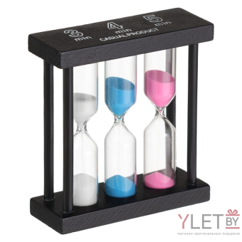 Песочные часы Кальт, на 3, 4, 5 минут, Черные