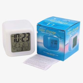 Будильник часы Светящийся Кубик