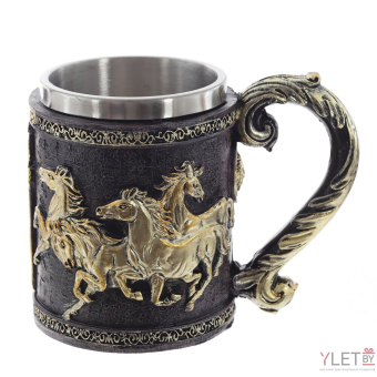 Кружка "Лошадь №2" (металл внутри)
