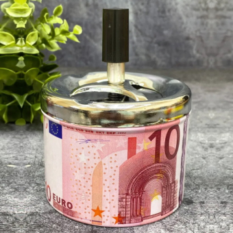 Пепельница бездымная 10 евро  9х12 см