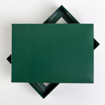 Коробка складная Изумрудная 21 х 15 х 7 см