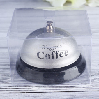 Звонок настольный Ring for a Coffee серебро