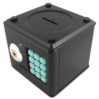 Копилка сейф черная малая