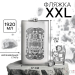 Фляжка XXL «Большая удача», 1920 мл, серебристая