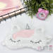 Маска для сна "Unicorn pink bangs", white
