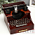 Шкатулка музыкальная механическая Печатная машинка