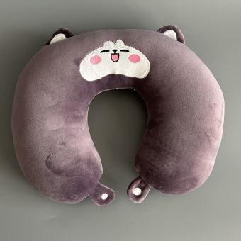 Подушка для шеи, в дорогу, для путешествий U-образная "Cute"