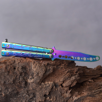 Нож бабочка мини тренировочный Дракон хамелеон