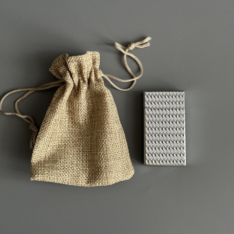 Зажигалка газовая турбо Medium серебро