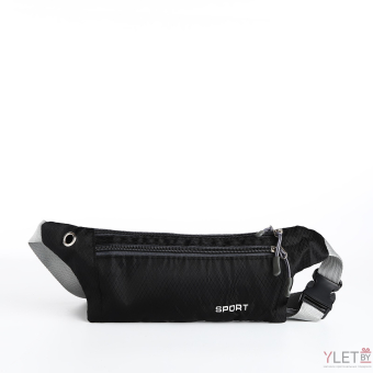 Сумка поясная "Resport" на молнии, 32*0,5*10 см, наружный карман, разъем для USB, черный