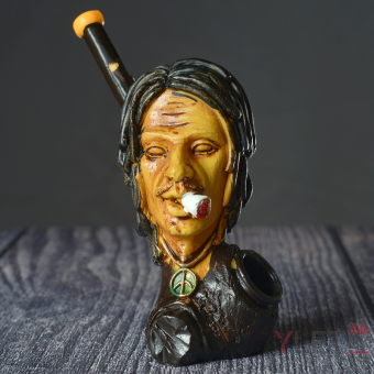 Курительный девайс/трубка Хиппи с сигаретой 13 см