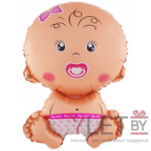 Шар (28''/71 см) Фигура, Малышка девочка