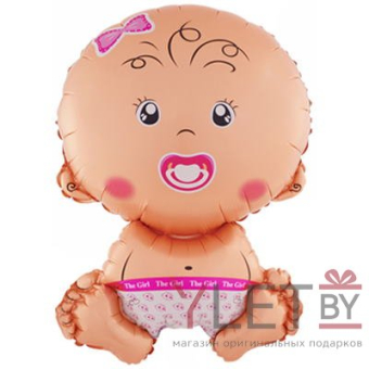 Шар (28''/71 см) Фигура, Малышка девочка