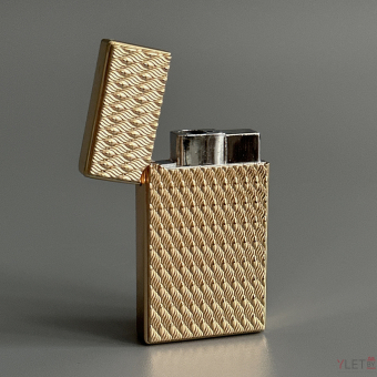 Зажигалка газовая турбо Medium золото