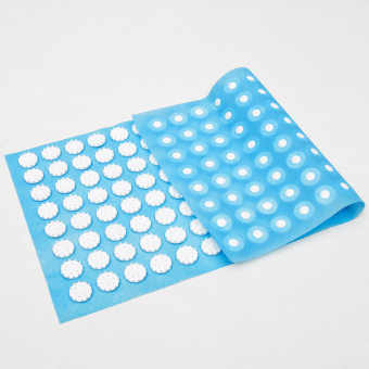 Аппликатор "Кузнецова", 144 колючки, 26 х 56 см, голубой