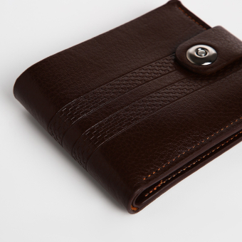 Портмоне мужское "Грейс" на магните, отдел для купюр, для карт, для монет, цвет коричневый