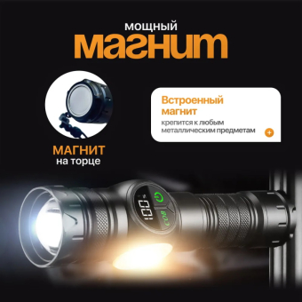 Фонарь мультифункциональный с регулируемым фокусом и индикатором заряда BL-S2305 + Power Bank