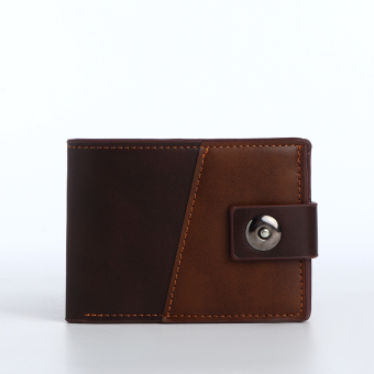 Портмоне мужское "Ультра" на магните, отдел для карт, монет, цвет коричневый