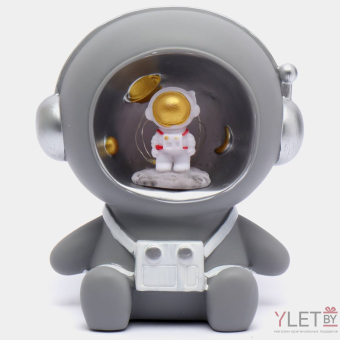 Ночник копилка Космонавт Серый
