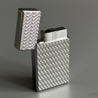 Зажигалка газовая турбо Medium серебро