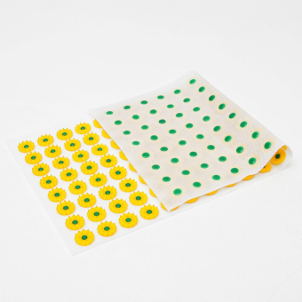 Аппликатор «Кузнецова», 144 колючки, 26×56 см, жёлтый