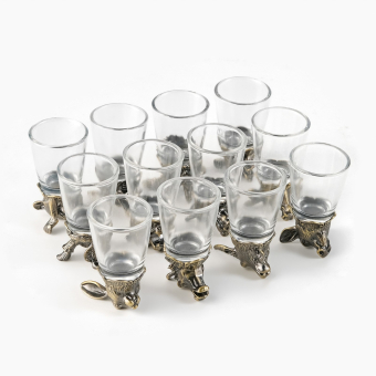 Подарочный набор рюмок-перевертышей «Элит», 12 шт., рюмка 30 мл