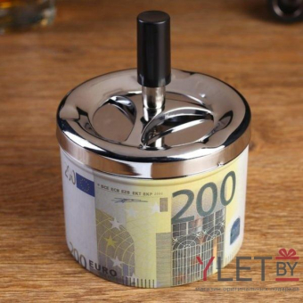 Пепельница бездымная 200 евро 9х12 см