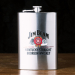 Набор  фляжка со стопками Jim Beam сталь