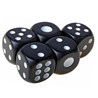 Кости игральные, 1.6 х 1.6 см