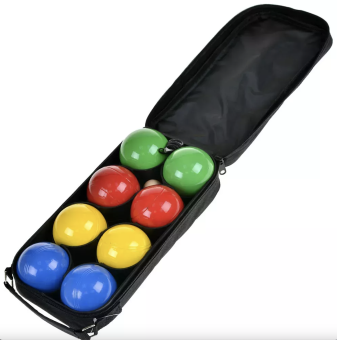 Боча Петанк 8 шаров,цветной (металлич.)