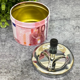 Пепельница бездымная 10 евро  9х12 см