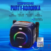 Портативная колонка Hopestar Powerful Party one 80W с двумя микрофонами Синяя