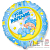 Шар (18''/46 см) Круг, Ура! Мальчик. Голубой