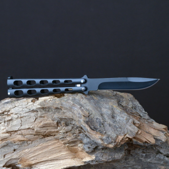 Нож бабочка Черный 22.5 см