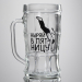 Кружка стеклянная пивная Ныряй в пятницу, 500 мл