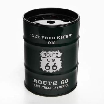 Пепельница для дома бездымная "Маршрут 66", для сигарет и стиков, 7.5 х 10 см