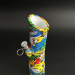 Бонг 30 см Граффити WP-009, стекло+силикон