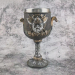 Бокал на ножке "Викинг" (металл внутри)