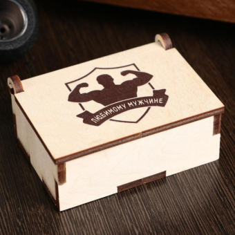 Камни для виски Любимому мужчине, в шкатулке, 6 шт.