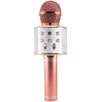 Караоке микрофон WS-858 Розовое золото